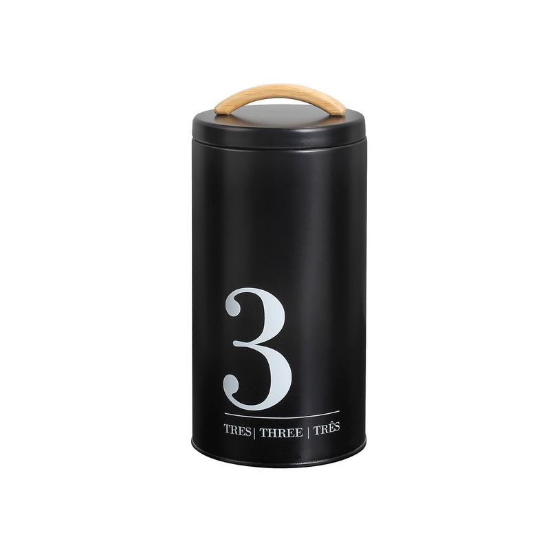 Porta Condimentos Metalla N3 Preto 1,7 Litros