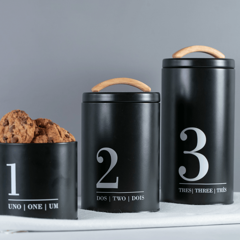 Porta Condimentos Metalla N3 Preto 1,7 Litros