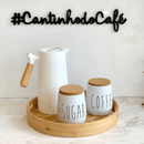 Porta Condimentos Oak Cafe Branco 850ml