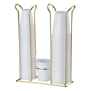 Porta Copos Descartáveis 200ml-50/80ml Com Porta Mexedor Dourado