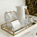 Açucareiro com Colher de Cristal New Butterfly com Fio de Ouro 250ml