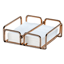 Porta Guardanapos Grande com Peso Aço Rose Gold
