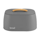 Porta Pão Sense com Alça de Bambu Chumbo 33,5cm