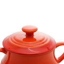 Pote de Cerâmica Retrô Laranja 16,5cm