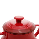 Pote de Cerâmica Retrô Vermelho 16,5cm