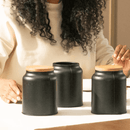 Pote Hermético para Café Sense Preto 1,1 Litros