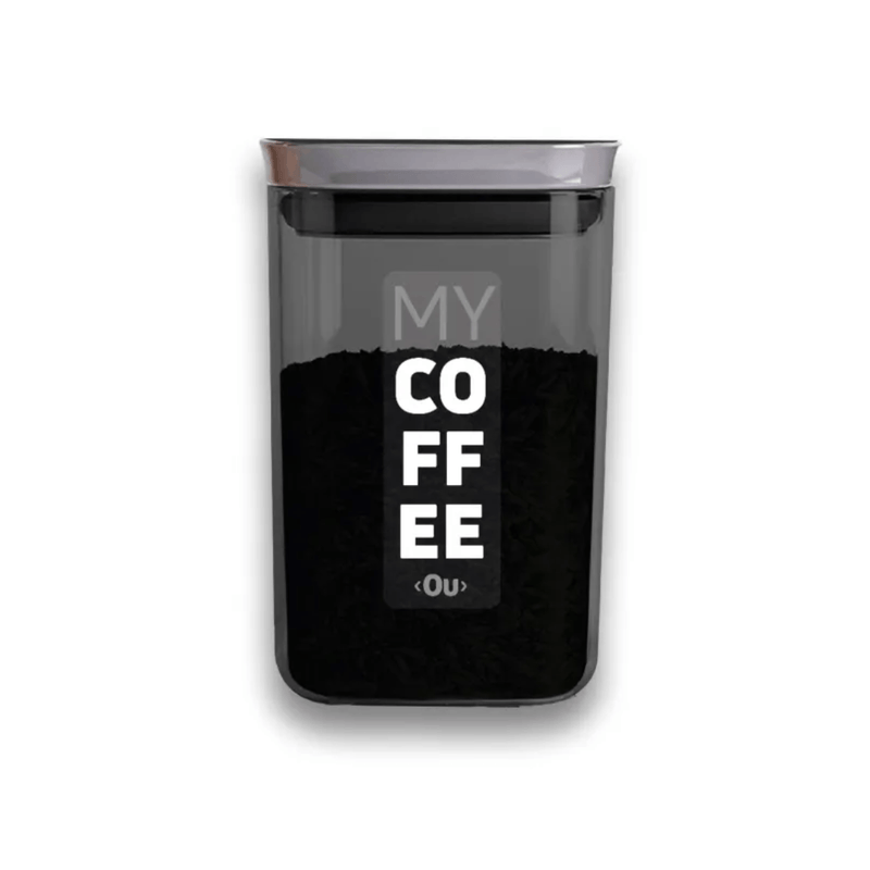 Pote Hermético Porta Mantimento Café My Coffee com Colher Chumbo