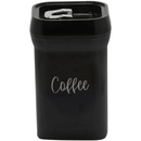 Pote para Café com Tampa Plástica Preta 17cm