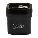 Pote para Café de Plástico com Tampa Preta 11,5cm