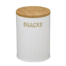 Pote para Mantimentos Snacks Branco 16cm