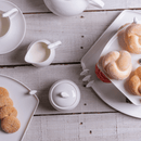 Pote Porcelana Birds com Tampa Branco 17cm