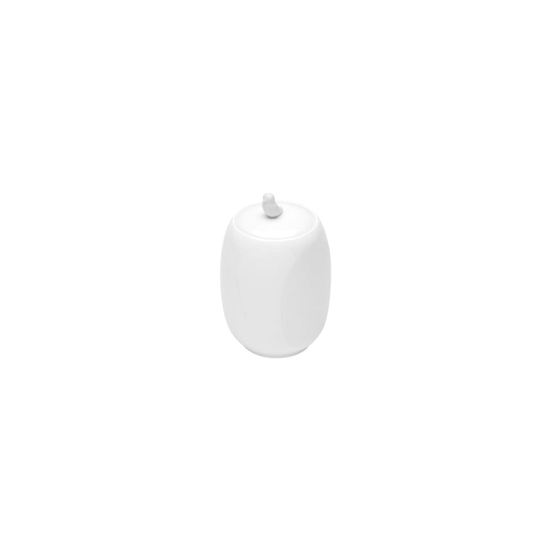 Pote Porcelana Birds com Tampa Branco 17cm