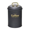 Pote Porta Mantimento Café Metal Preto 19cm