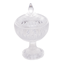 Potiche Bomboniere com Pé de Cristal 22cm Queen