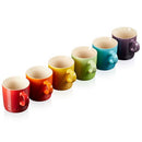 Set De 6 Canecas Espresso Cerâmica Gift Collection Le Creuset - 100 ml