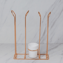 Suporte Organizador Porta Copos 200ml e 50/80ml Porta Mexedores Rose Gold