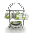 Suporte Para Xicara De Café Art Cook Aço Cromado