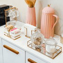 Suporte Porta Pires e Xícaras De Chá Rose Gold - 22,5 cm