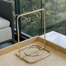 Suporte Porta Pires Maior e Xicara de Cha Dourado