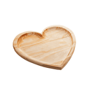 Tábua Bandeja Madeira Pinus Coração - 22 cm