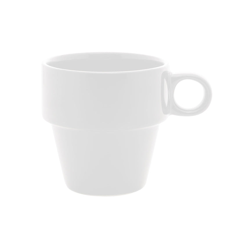 Xícara de Café Cerâmica Empilhável Branco 90ml