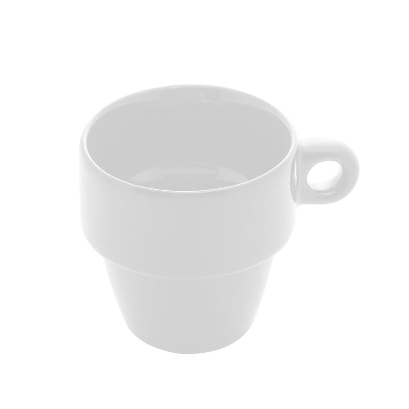 Xícara de Café Cerâmica Empilhável Branco 90ml