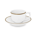 Xícara de Café com Pires Sofia Ouro 100ml