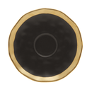 Xícara de Café com Pires em Porcelana Dubai Preto e Dourado 90ml