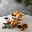 Xícara de Chá Com Prato Madeira Liptus Coração 190ml