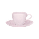 Xícara de Chá Porcelana com Pires Rosa Pink Sand - 220 ml