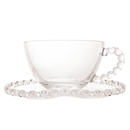 Xícara para Chá com Pires Borda Coração - 170 ml