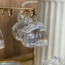 Jogo 4 Xicaras de Chá com 4 Pires Menfis Furta Cor e Dourado