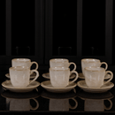 Jogo 6 Xícaras de Chá com Pires Bio Latte 170ml