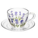 Xícara de Café com Pires Lavanda 80ml